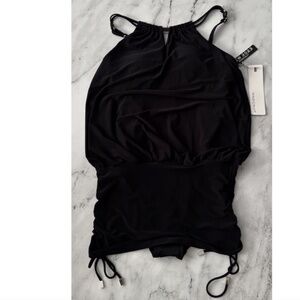 Magicsuit Nwt Solid Black Susan One Piece 6006072 High Neck Swimsuit 18W